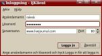 ljKlient 0.1.122, Swedish login window